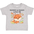 thumbnail image 3 of Inktastic Mommy and Daddy Love Me- Little Fox Boys or Girls Toddler T-Shirt, 3 of 5
