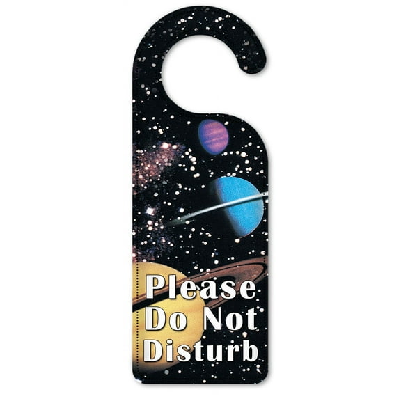 Do Not Disturb Door Knob Hanger Sign - Planets