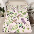 thumbnail image 2 of Castle Fairy Animal Owl Queen Sheet Sets for Boys Girls,Tree Leaves Bed Set, 2 of 7