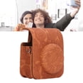 thumbnail image 1 of Instant Camera Carrying Case, Vintage 3D Pattern Instant Camera Bag Storage  for Camera Black Lace,White Lace,Brown Embossment,Light Pink Embossment,Dark Pink Embossment, 1 of 7