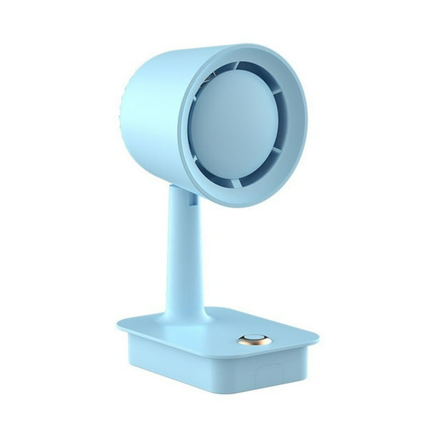 Yhmxh Utensilios de cocina Ventilador de escritorio plegable con soporte USB recargable para dormitorio de estudiantes, escritorio de oficina, ventilador silencioso sin escobillas y sin aspas.