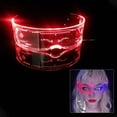 thumbnail image 3 of LED Visor lentes cras luminosas electrónico accesorio para fiesta de cumpleaños de Navid, 3 of 5