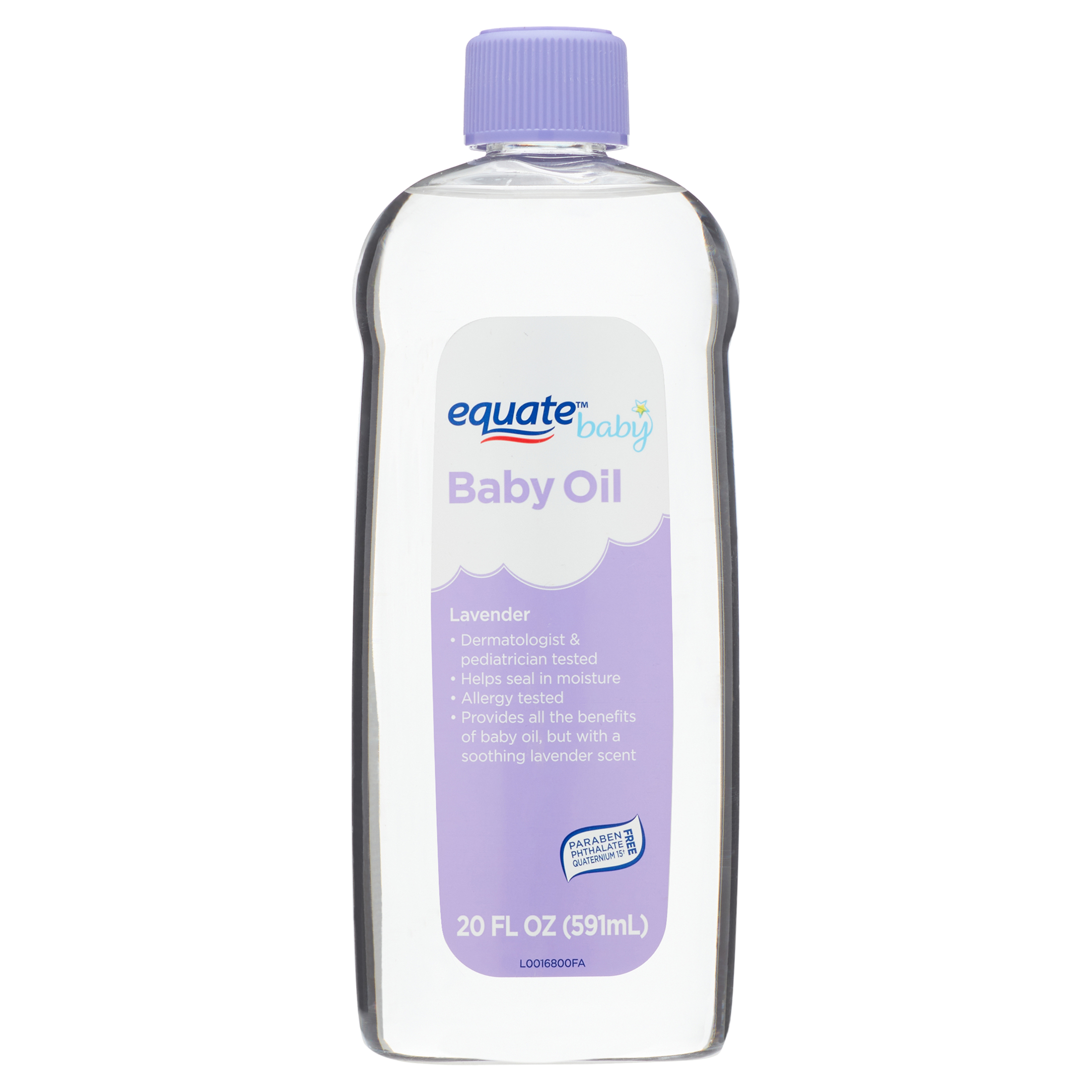 Equate Baby Oil, Lavender, 20 fl oz