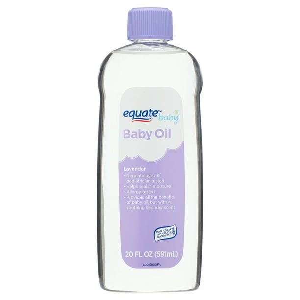 Equate Baby Lavender Baby Oil, 20 fl oz