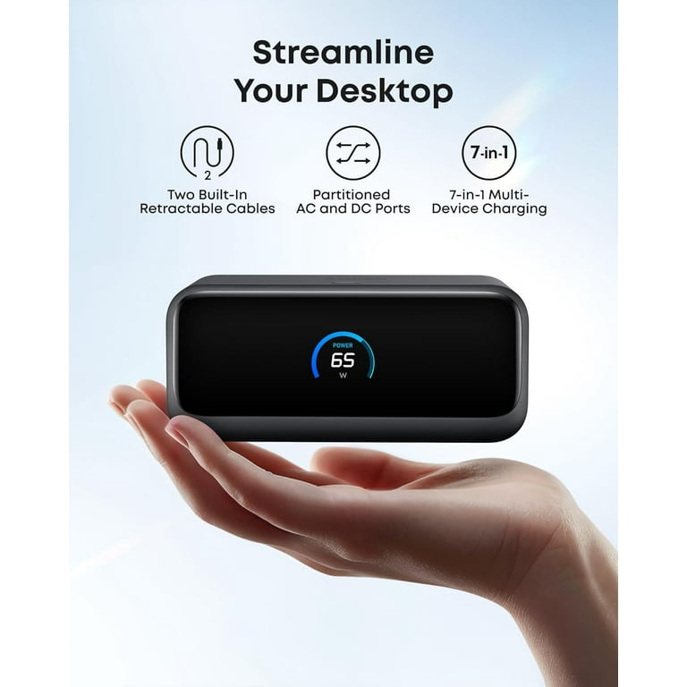 Anker Nano Charging Station, 7-in-1 USB-C Power Strip, 2.3 ft