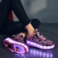 thumbnail image 4 of Zapatos recargables luminosos zapatos luces LED niños adultos patines cordones ruedas, 4 of 5