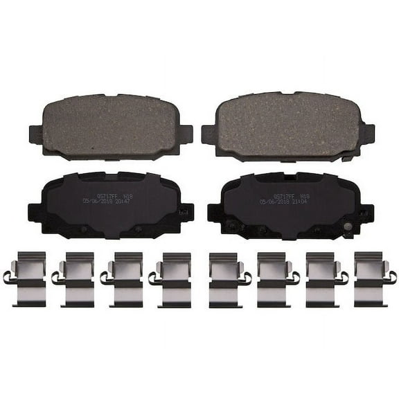 Rear Brake Pad Set - Compatible with 2017 - 2021 Jeep Compass 2018 2019 2020
