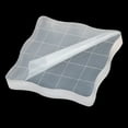 thumbnail image 5 of Uxcell 2" x 2" Acrylic Stamp Block Clear Stamping Block with Grid Lines Decorative Mounting Blocks Wave, 5 of 6