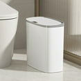 thumbnail image 2 of Moyic Bote de basura automático para baño con Sensor a prueba de agua, solución práctica y ecológica, bote de basura delgado Suministros de limpieza para el hogar blanco 30.5*28.5*15cm, 2 of 6