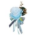 thumbnail image 6 of Tachiuwa Wedding Boutonniere Brooch Pin for Suit Bride Boutonniere Romantic Groom Flower Bridegroom Boutonniere for Wedding Party Prom Blue, 6 of 10