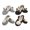 Rabbit - Asst G (4prs), variant on Adult Rabbit Pompom NonSlip Slippers - 4 Pairs, Large - Assortment K