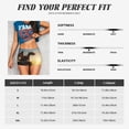thumbnail image 2 of Athletic Shorts for Women, Seaside Sunset Cool Dragon Seam Womens Shorts High Waisted Sport Running Workout Gym, 2 of 8