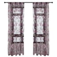thumbnail image 2 of Cortinas de tul de peonía para sala de estar, ventana floral, cortina transparente (púrpura) Likrtyny Libre de BPA, 2 of 4