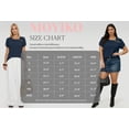 thumbnail image 7 of MOYIKO Womens Petal Sleeve Tops Summer Trendy T Shirt Casual Loose Square Neck Button Blouse Tees, 7 of 7