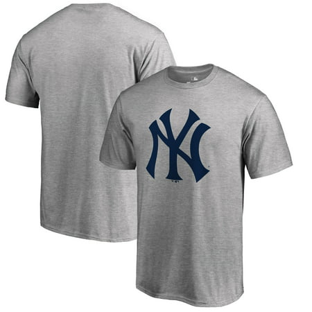 New York Yankees Primary Logo T-Shirt - Heathered (Best T Shirt Shop New York)