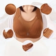 thumbnail image 3 of Sngxgn Underwire Bra, Seamless Bra with Cushioned Straps, Full-Coverage T-Shirt Bra for Everyday Wear(Coffee,42/95), 3 of 3
