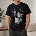 thumbnail image 2 of Retro Y2K Jumping Cat Stars Graphic T-Shirt | Unisex 90s Vintage Grunge Tee, 2 of 9