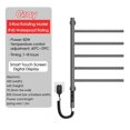 thumbnail image 2 of Bathroom Electric Towel Rack Stainless Steel Smart Digital Display Temperature & Time Control Heated Towel Bar Drying Rack, 2 of 8