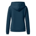 thumbnail image 3 of IROINNID Deals Hoodie for Women Winter Fall Pullover Yes,I'm Cold Print Basic Long Sleeve Hoodie Loose Fit Casual Hooded Sweatshirt,Navy, 3 of 4