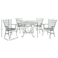 thumbnail image 6 of SAFAVIEH Thessaly Outdoor Patio 5 Piece Dining Set, Antique Green, 6 of 8