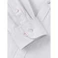 thumbnail image 5 of Youclos Men's Cotton Linen Long Sleeve Button Down Shirt, Casual Regular Fit, 5 of 6