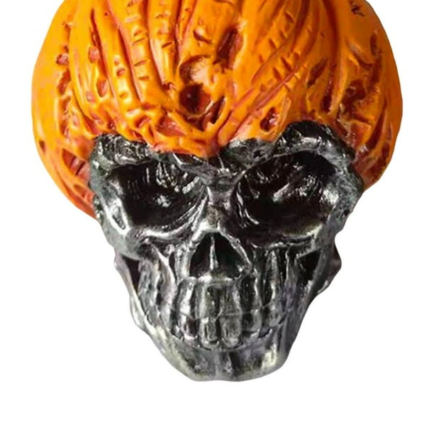 Adornos de escritorio malvados de Halloween con calavera de calabaza para jardín al aire libre (estilo B)