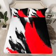 thumbnail image 2 of Castle Fairy Female Men Abstract Oil Painting 4 Pieces Queen Sheet Sets,Graffiti Splash Ultra Soft Flat Sheet,Retro Vintage Minimalist Queen Fitted Sheet,Luxury Bedroom Decor, 2 of 7