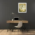 thumbnail image 4 of Vitaly Geyman 26x32 White Modern Wood Framed Wall Art Titled - Oriental Plumeria I, 4 of 5