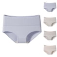 thumbnail image 2 of Paiwinds Women’s Mid Rise Solid Briefs, Flattering & Comfortable Nylon Spandex Panties, Breathable Everyday Underwear, Size M-4XL, 2 of 6