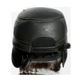 thumbnail image 3 of Sombreros de moda gorras con visera para hombres gorras planas cálidas gorras de lana，A, 3 of 5