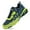 Blue green, variant on GLOSIW Men's Trail Running Shoes Non Slip Hiking Shoes Tennis Shoes Fashion Sneakers Workout Footwear