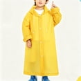 thumbnail image 3 of Aofany Kids Raincoat Hooded Reusable Lightweight Outerwear for Teenagers All Weather School Walking Rain Gear, 6-11 Years, 3 of 6