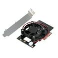 thumbnail image 1 of Tignapoo Carte d'Extension PCI-E X4 Haute Performance pour M.2 NVME SSDs (XP941, SM951, PM951, SM961) avec Support de Ventilateur, 1 of 7