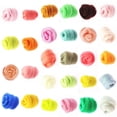 thumbnail image 4 of Needle Felting Wool Carded Wool Colour Pack 20G Brown Grey Red Pink Blue Neutral, 4 of 5
