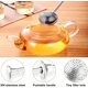thumbnail image 2 of Infusores de té en forma de bola, colador de té con asa para té de hojas sueltas y especias para calentar, colador de acero inoxidable, hojas sueltas para té, especias y condimentos para la oficina o, 2 of 5