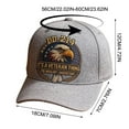 thumbnail image 6 of WKSCLPAI Veterans' Pride Hat, DD-214 Military Adjustable Baseball Cap, Eagle Printed Commemorative Veterans Day Baseball Cap(Gray), 6 of 6
