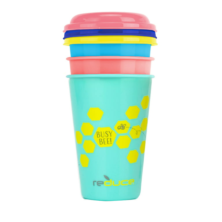 Reduce GoGo's, 3 Pack – 12oz Cups with Straws for Kids – Kids Cups with  Lids and Straws are the Perfect Toddler Tumbler – Dishwasher Safe, 3 Fun  Designs – An Ideal Kids Smoothie Cu 