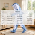 thumbnail image 3 of Maqroz Adult Animal Dolphin Onesie Pajamas Unisex Fleece Halloween Costume Long Sleeve Sleepwear Cosplay Jumpsuit Homewear Winter Warm Party Outfit, 3 of 7