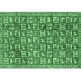 thumbnail image 1 of Ahgly Company Indoor Rectangle Persian Emerald Green Traditional Area Rugs, 3' x 5', 1 of 4