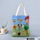 thumbnail image 2 of Tiny Bunch Baby TV Bolso de tela con estampado de lienzo para mujer, bolsa de compras reutilizable y estética, con cremallera interior, regalo para mujer,40*40cm., 2 of 6