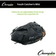 thumbnail image 4 of Champion Sports Catcher's Mitt - Synthetic Leather | Deep Pocket and Scoop Toe Design | Adjustable Wrist Strap Closure | Youth Size: 32" | Regular Fit, 4 of 4