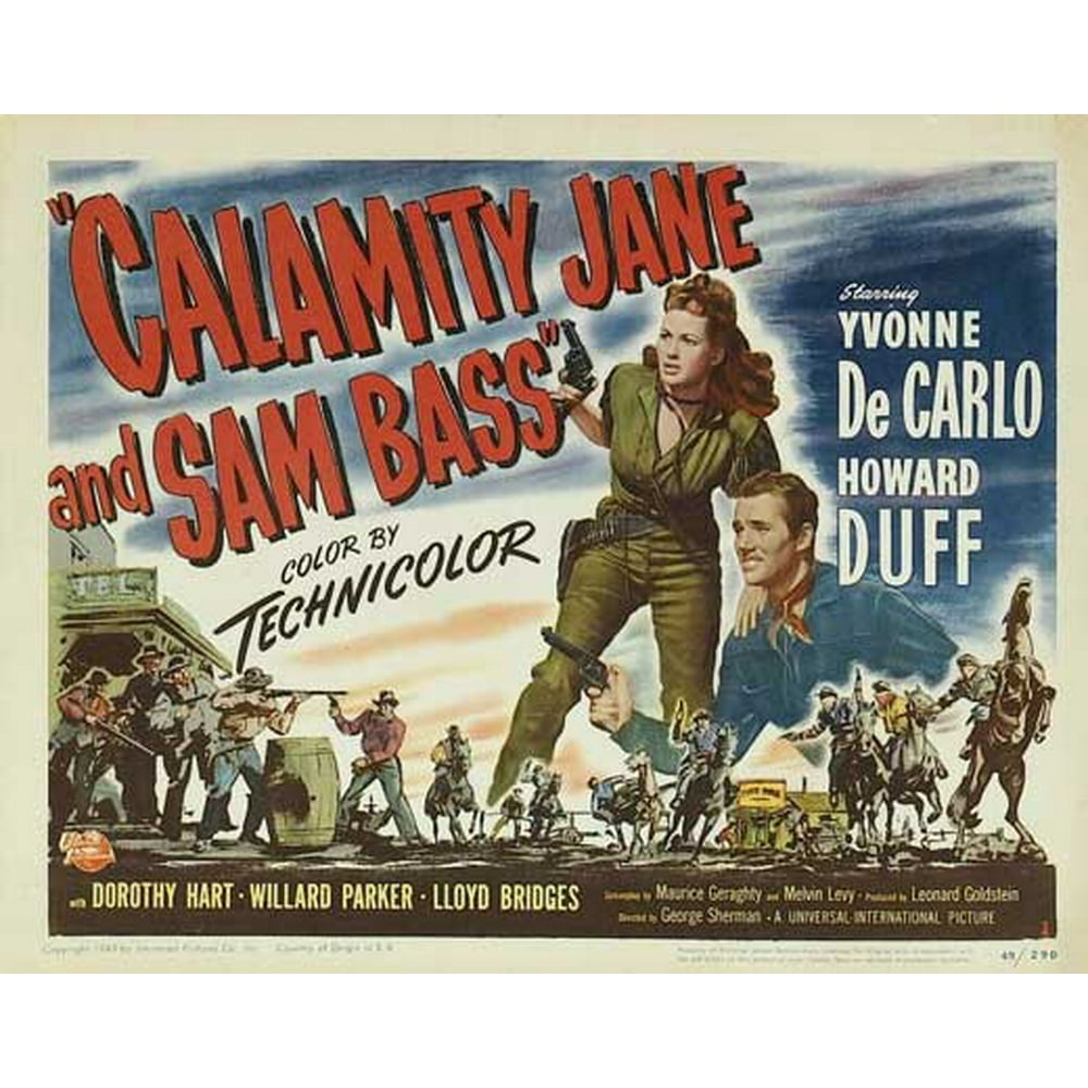 Calamity Jane And Sam Bass Movie Cast Calamity Jane and Sam Bass - movie POSTER (Style A) (11" x 14") (1949