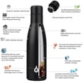 thumbnail image 3 of Botella de agua BJPKPK con aislamiento de acero inoxidable de 500 ml Midnight, 3 of 6