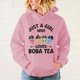thumbnail image 4 of Sudadera con capucha para mujer y hombre, con estampado de Just A Girl Who Loves Boba Tea, ropa de calle informal de invierno, tops de talla grande, 4 of 4
