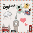 thumbnail image 2 of The Font Diva 26x26 Black Ornate Wood Framed with Double Matting Museum Art Print Titled - England, 2 of 4