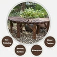 thumbnail image 3 of Tree Bench Wrap Around Tree Bench Wooden Curved Benches Outdoor Strong Bearing Capacity 660Lbs, for Garden Natural 120Cm/47In, 3 of 8