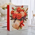 thumbnail image 5 of Lunxisen 4 Pcs Happy Valentines Day Gift Bag with Handle Large Red Rose Gift Bags with Tissue Paper, Romantic Valentines Gift Bags for Her Him Girlfriend Boyfriend, 5 of 9