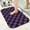 Purple and Black Checkered Pattern-1, variant on Blue and Black Checkered Pattern Non-Slip Bath Mat, Entryway Door Rug with Rubber Backing & Soft Surface, Water Absorbent Gifts for Bathroom Kitchen Entryway,20"x31.5"