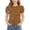A140 Brown, variant on WPPGONE Girls Puff Sleeve Tunic Short Sleeve Casual Graphic Tops Abstract Dash Pattern Soft Cotton Crewneck Basic Blouse Sweet Holiday Party Tees And Clothes