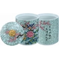 thumbnail image 4 of Enamel Ceramic Tea Caddy Tea Canister Tea Storage Container Tins Jar with Airtight Lid Water-proof Tank for Tea  Coffee  Herb  Sugar  Spice  Nuts, 4 of 8